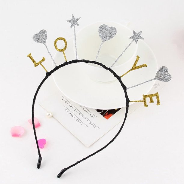 Diadema de lentejuelas con purpurina y forma de luna y estrella para Halloween, fiestas, bodas, cumpleaños, disfraces, cosplay
