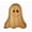 Ghost 1pcs, variant on Ghost Shaped Wooden Serving Tray, Solid Wood Candy Dish with Raised Edge, Halloween Party Decor