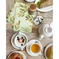 thumbnail image 4 of Sage Green Leaves Kitchen Dish Towels for Drying Dishes Set of 3, Summer Botanical Farmhouse Watercolor Leaf Waffle Weave Microfiber Hand Tea Bathroom Towels Quick Dry & Absorbent Towel 15.7x23.6, 4 of 7
