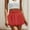 Red, variant on Clearance Clothes Under $10.00 Abomasnow Women's Y2K Bubble Shorts Elastic High Waisted Wide Leg Bloomers Shorts