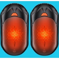 2-Pack Hand Warmer Rechargeable 6000mAh OUTJUT Portable Pocket Warmer 3 Heating Modes USB Electric Split Rechargeable Hand Warmer Suitable for Outdoor Sports, Camping, for Reno Patients