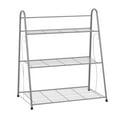 thumbnail image 2 of Zenco 24.8'' x 12.2'' x 27.1'' 3-Tier Gray Metal Waterproof Plant Stand, 2 of 8