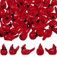 thumbnail image 1 of Figuras Cinnvoice en miniatura de resina roja con forma de cardenal, 200 unidades, 2,8 x 2,1 cm, 1 of 6