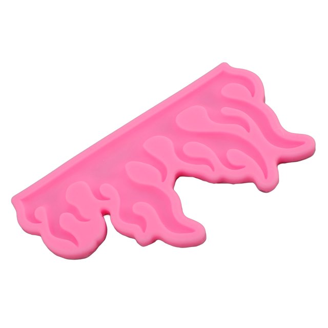 Modelo De Decoración De Pasteles De Fuego, Modelo De Silicona Con Forma De Llama Resistente A Altas Temperaturas Antiadherente Excelentes Efectos 3D Para Chocolates