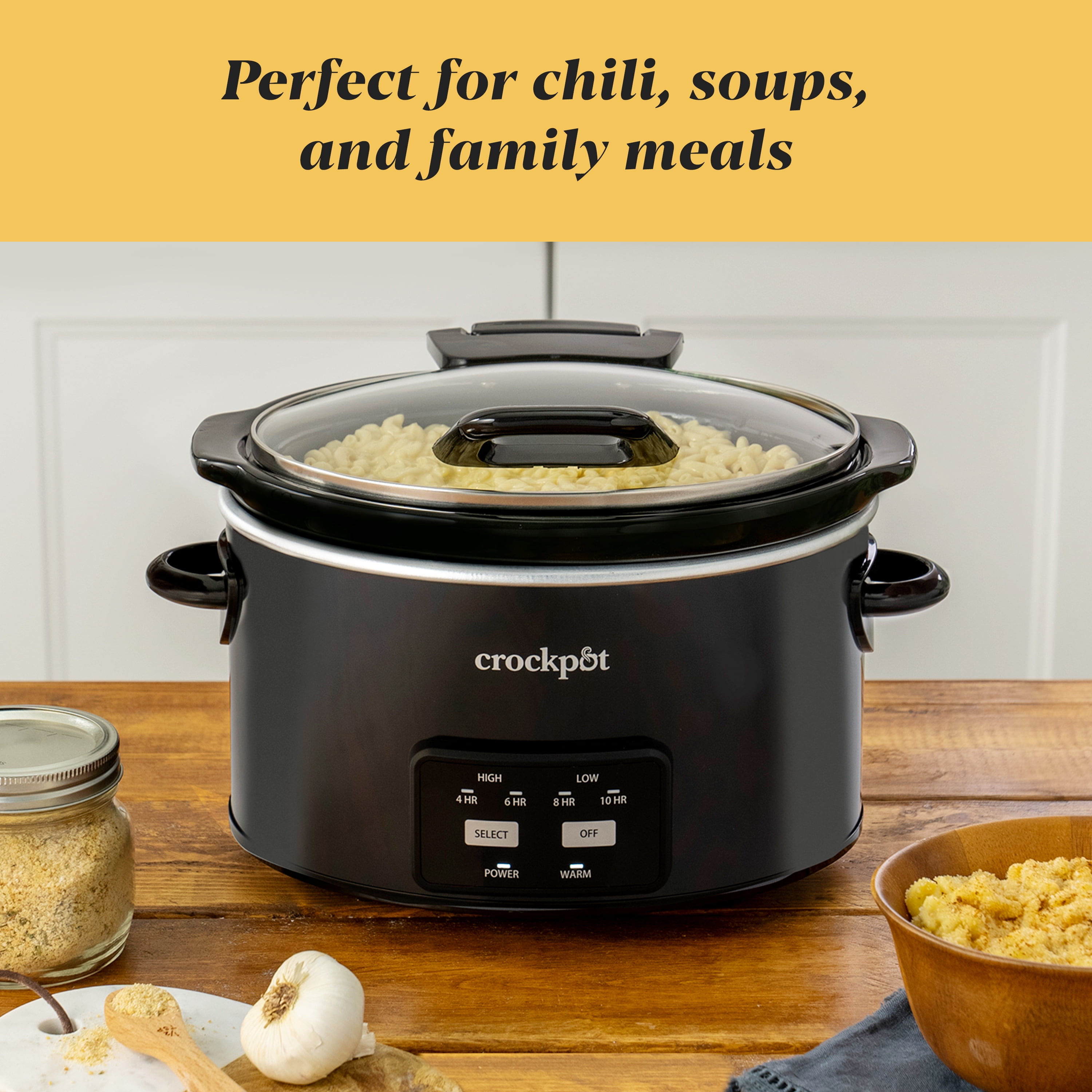 Crockpot™ 4-Qt. Digital Countdown Slow Cooker with Hinged Lid