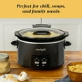 thumbnail image 6 of Crock-Pot® One Touch Control 4.5-Quart Lift & Serve Hinged Lid Slow Cooker, Black, 6 of 8