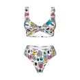 thumbnail image 4 of Daiia Turtle Women's Bikini Set Two Piece Swimsuit High Waisted Bikini Adjustable Straps Bikini Perfect for Beach, Pool, and Summer Vacation-XX-Large, 4 of 9