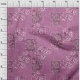 thumbnail image 3 of oneOone Cotton Cambric Purple Fabric Florals Dress Material Fabric Print Fabric By The Yard 56 Inch Wide, 3 of 4