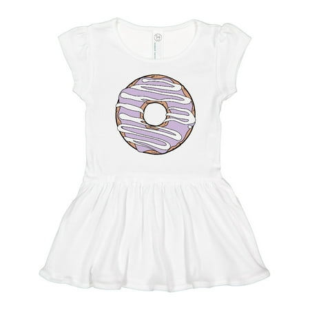 

Inktastic Purple Donut Doughnut Icing Frosting Glaze Gift Toddler Girl Dress