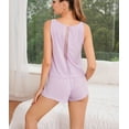 thumbnail image 7 of Richie House Women's Summer Pajama Set Sleeveless Tank/Shorts Sweatsuit Outfits RHW2925-N-L, 7 of 7