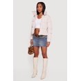 thumbnail image 4 of Women's Almost Famous Mock Neck Zip Front Puffer Jacket, 4 of 5