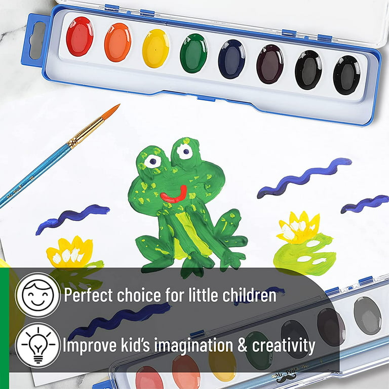Mr. Pen- Washable Kids Paint, 6 Colors, 2.4 oz Each, Washable Paint for  Kids Non Toxic, Kids Washable Paint, Washable Finger Paint, Washable Non  Toxic