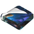 thumbnail image 2 of Salouo Starry Sky Colorful Crocodile A Print Bed Blankets,Flannel Blanket Comfortable Air Conditioning Blanket Lightweight Blanket for Sofa Bed Travel & Couch -60"x50", 2 of 8