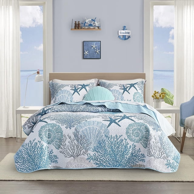 Juego de sábanas Tritard Coastal Quilt California King 300 x 270 cm