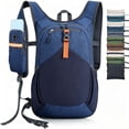 thumbnail image 2 of FUZHIQ Small Hiking Backpack for Men Women Foldable Packable Back Pack Ultralight Hiking Daypack for Travel Camping Outdoor, Blue, 2 of 6