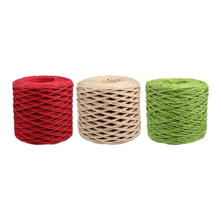 3 Rolls DIY Paper Ropes Chic Package Ropes Packing Ribbon Wrapping ...