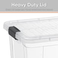 thumbnail image 4 of Superio Clear Storage Boxes with Lids, Plastic Container Bins for Organizing, Stackable Crates, BPA Free, Non Toxic, Odor Free, Organizers for Home, Office, School, and Dorm, 21 Quart, 2 Pack, 4 of 9