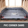 thumbnail image 4 of Oatey Shower Pan Dam Corner Set for Waterproof Membranes in White - 41602, 4 of 4