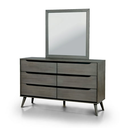 Furniture Of America Corrine 2 Piece Mid Century Modern Dresser And Furniture Of America Corrine 2 Piece Mid Century Modern Dresser And Mirror Set
