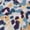 Wild Blue, variant on 17" Print Crossbody Sling Healthy Back Bag (Serenity)