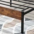 thumbnail image 5 of VECELO 3-piece Bedroom Set, Metal & Wood Platform Bed with Set of 2 Nightstand, Queen Size, 5 of 9