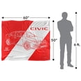 thumbnail image 5 of Honda Auto Blanket, 50'x60' Civic Car and Logo Silky Touch Super Soft Throw Blanket, 5 of 6
