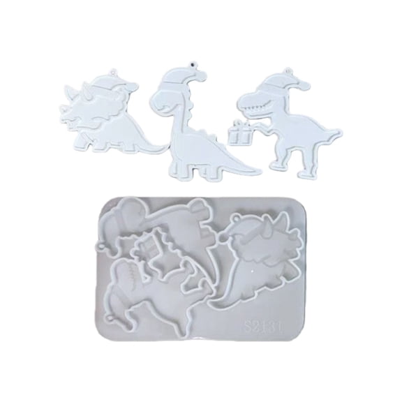 BQBQERT Holiday Themed Dinosaur Mold DIY Cement Craft Personalizing Home Decoration