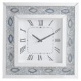 thumbnail image 1 of ACME Sonia Horloge Murale Carrée avec Cadre Incrusté d'Agate en Miroir, 1 of 6