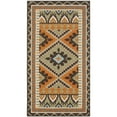 thumbnail image 2 of SAFAVIEH Veranda Johann Geometric Indoor/Outdoor Area Rug, Green/Terracotta, 5'3" x 5'3" Square, 2 of 10