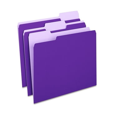 Office Depot Two-Tone Color File Folders, 1/3 Tab Cut, Letter Size ...