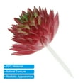 thumbnail image 4 of Uxcell Mini Artificial Succulents Unpotted Faux Succulent Picks Fake Succulent Plants Burgundy Green 2 Pack, 4 of 5