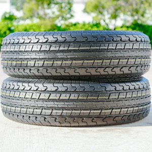 Roundrule Set of 4 Roundrule ST Hikee Semi-Steel ST225/75R15 225/75R15 117/112L E 10 Ply Trailer Tires Sansujyuku sansujyuku.com