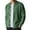 Green, variant on Mens Zip Up Sweater Jacket Light Slim Fit Knit Stand Collar Ribbed Jackets Color Brick Red Size XXL