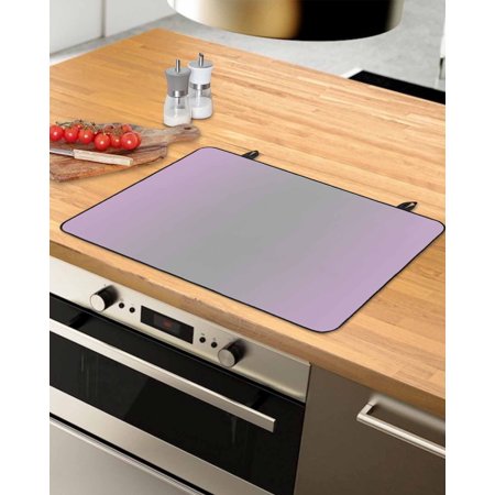 

Light Purple Grey Ombre Stove Top Covers for Electric Stove Heat Insulation Fireproof Glass Cooktop Cover Counter Top Glass Stove Cover for Prevent Scratches 31 x24 Modern Gradient Abstract Art