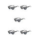 thumbnail image 1 of Qarigey 1 par de gafas de mujer con montura de PC, lentes de resina, bonitas gafas elegantes de cristal con diamantes de imitación para Type2 NO2, 1 of 6