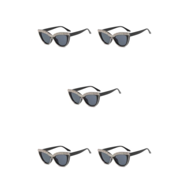 Qarigey 1 par de gafas de mujer con montura de PC, lentes de resina, bonitas gafas elegantes de cristal con diamantes de imitación para Type2 NO2