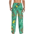 thumbnail image 3 of Disketp Funny Animals In Jungle Men'S Pajama Pants - Ultra Soft Fleece Sleep And Lounge Pants (Size: S-Xxl), 3 of 9