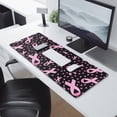 thumbnail image 2 of Long Mouse Pads for Desk,Pink Ribbon Breast Desk Mats on Top Of Desks, Desk Mouse Pad Extra Large with 3mm Non-Slip Base and Stitched Edge for Gaming,Office,Work,Home 31.5x11.8in, 2 of 5