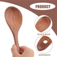 thumbnail image 4 of 4 Count Wellness Acacia Wood Salad Spoon Serving Scoop Yogurt Wooden Spoons for Hand-Pulled Noodle, 4 of 6