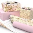 thumbnail image 3 of Hallmark Pink and Gold Wrapping Paper Roll Bundle  (3-Pack: 75 sq. ft. ttl), 3 of 7