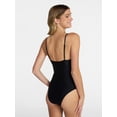 thumbnail image 3 of No Boundaries Essentials Scoop Neck One-Piece Swimsuit, Women’s XXS-XXL, 3 of 5