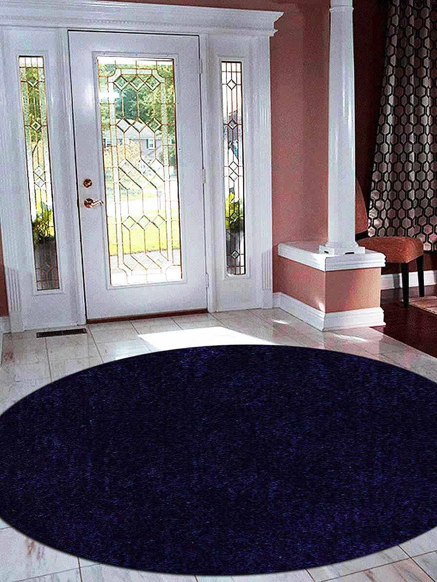 Rugsotic Carpets Hand Tufted Polyester Solid Area Rug K00111ColorBlue