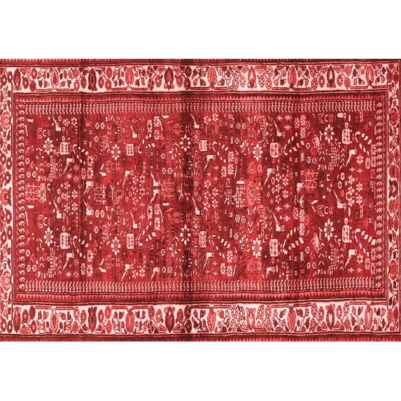 Ahgly Company Indoor Rectangle Persian Red Traditional Area Rugs, 6' x 9'