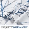 thumbnail image 4 of FMFUNCTEX Semi Sheer Linen Curtains, Blue and White Curtains 84 Inches Long for Living Room, Tree Branch Pattern Print Drapes for, 4 of 9