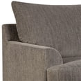 thumbnail image 3 of Transitional Fabric Upholstered Chair with Round Tapered Feet Brown, 3 of 5