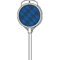 Hillman 840072 48" Blue Driveway Marker Reflectors - Quantity of 20