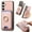 Pink, variant on For Samsung Galaxy A16 5G Case, Detachable Magnetic Wallet Case with Card Holder & Ring Stand, Support Car Mount, Premium PU Leather Shockproof Durable Protective Slim Case Cover, Yellow