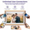 thumbnail image 3 of ELIME 10.1 inch WiFi Frameo Digital Picture Frame - 16GB Storage, 1280x800 IPS Touch Screen, MicroSD, 3 of 7