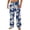 Dark Blue, variant on qelini Lounge Pants for Men Graphic Elastic Waist Drawstring Pants Xmas Tree Print Pants Lightweight Cozy Trousers