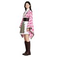 thumbnail image 5 of Halloween Cosplay Costume for Women,Demon Killer Anime Kimono Uniform Set & Zentai Jumpsuit,Halloween Party Dress Up Outfit,Size XL, 5 of 8